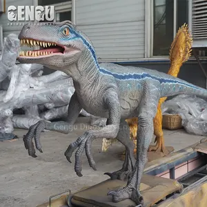 학교 몰 공항 또는 탁아소에서 어린이를위한 3D Animatronic Dilophosaurus 로봇 공룡 모델 실내 사용