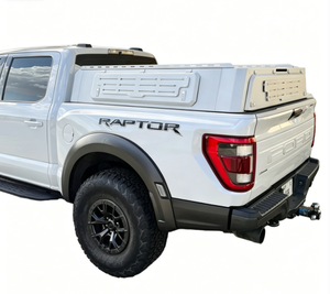 2022 ford F150 raptor Aluminum Alloy Hinged 4WD Offroad Pickup Truck <strong>Bed</strong> <strong>Cover</strong> Caps Lightweight Waterproof Open Sport <strong>Topper</strong> - Product Image 6