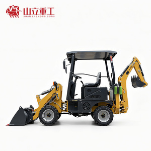 SHANLI <span class=keywords><strong>Tracteur</strong></span> agricole 4x4 remorquable le moins cher avec chargeur arrière et pelle excavatrice pour travaux de terrassement à vendre - Product Image 1