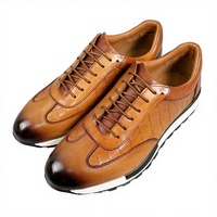 Chaussures de tennis pour hommes, nouvelle collection été, en cuir véritable de vachette, à lacets, semelle extérieure en caoutchouc, style décontracté et tendance pour la marche