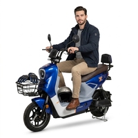 Nouveau vélo électrique 48V 20Ah 800W, 14 pouces, à cadre bas, pour trajets urbains, avec panier avant et siège passager