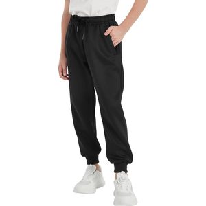 Pantalones Deportivos para Niños Qbk, Corte Ajustado, Estilo Jogger, Cintura Ajustable con Cordón, Elásticos, Ropa Deportiva Informal, 3-16 Años - Product Image 2