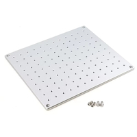 Plateau d'expérimentation optique en aluminium à haute conductivité magnétique 280x320x8mm, table de travail, planche à pain, plateforme, 10% de réduction