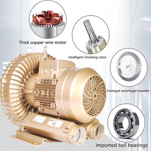 Souffleur d'air régénératif à canal latéral à simple turbine haute performance avec débit d'air de 420 m³/h et garantie de 2 ans - Product Image 4