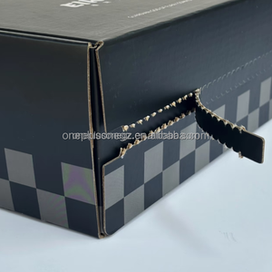 Commercio all'ingrosso personalizzato cartone ondulato Kraft Mailer scatola con Spot UV per scarpe Online panni giocattoli bottiglie regalo - Product Image 4