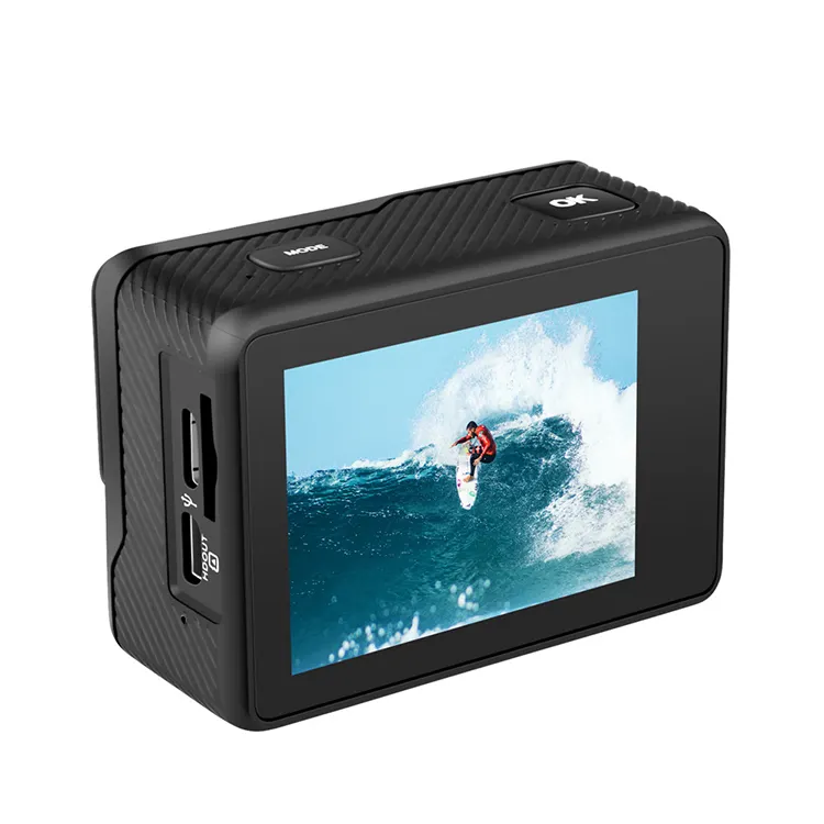 Factory Best Selling AT-Q37CR WiFi True EIS 4K 60fps 2 Inch Screen Display 170 Degree Wide Angle Waterproof Sports Action Camera