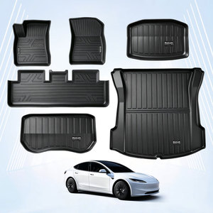 Tapis de sol de voiture 3D TPE toutes saisons, vente chaude, directement de l'usine, tapis de voiture de luxe en TPE pour Tesla Model Y 2020+2024, tapis de voiture sur mesure pour sièges - Product Image 1