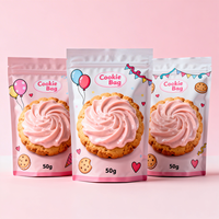 Sachets personnalisables imprimés en petite série avec fermeture éclair, résistants à l'humidité, de qualité alimentaire, pour biscuits, lait, gelée, chocolat et barres énergétiques