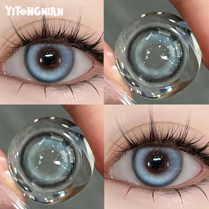 Lentes de Contacto Azules Suaves Populares de Venta al por Mayor de Fábrica YI TONG NIAN en Múltiples Estilos, Contenido de Hidratación: 40% - Product Image 2