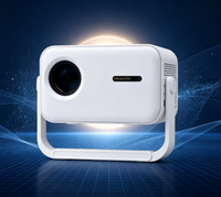 Nouveauté : Projecteur intelligent Android J350 LCD 350 ANSI Lumens, 1080P natif, mise au point automatique, correction automatique de la distorsion trapézoïdale, Wi-Fi double bande, compatible 4K