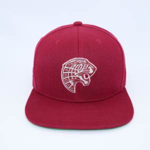 Toptan özel 6 Panel yapılandırılmış Snapback kap düz ağız pamuk sokak dans Hip-hop şapka işlemeli kırmızı spor açık için - Product Image 1