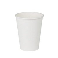 Gobelet en papier jetable à paroi simple, biodégradable, respectueux de l'environnement, de qualité alimentaire, pour café, thé, boissons, avec logo personnalisé