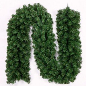 Guirnalda de Árbol de Navidad Artificial Verde de Alta Calidad, Hecha a Mano con PVC Premium y Bordado, para Decoración del Hogar - Product Image 1