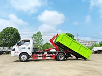 Prix usine Dongfeng Mini 5CBM 6CBM Camion compacteur à benne relevable avec bras hydraulique