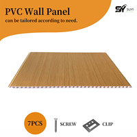 Panneau mural en PVC imitation marbre, décoration intérieure, imperméable, ignifuge, panneau mural intégré, panneau plastique haute brillance