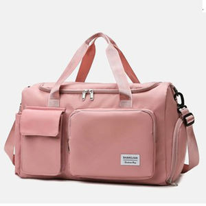 Bolso de viaje para mujer, bolsa de lona deportiva personalizada con compartimiento para zapatos - Product Image 6