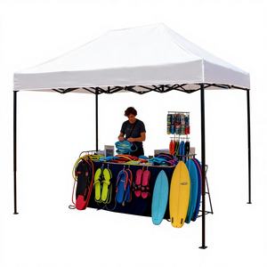 Gazebo Plegable con Marco Cuadrado de Acero para Exteriores, Resistente al Agua y al Viento, para las Cuatro Estaciones, con Cubierta de PVC para Eventos - Product Image 3