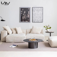Ensemble de canapés modulaires modernes et simples pour hôtel et villa, mobilier canapé 2 places rembourré en tissu à ossature de bois
