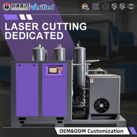 Kompresor Udara Huitong Xinda 5.5kw-75kw 50 hp dengan Tipe Mesin untuk Industri Pemotongan Laser