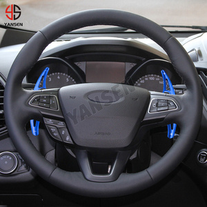 Pagaie de changement de vitesse pour <span class=keywords><strong>Ford</strong></span> <span class=keywords><strong>Puma</strong></span> Ecosport Focus <span class=keywords><strong>Titanium</strong></span> ST Wagon Kuga EcoBoost Extension de manette de vitesse de volant de voiture - Product Image 5