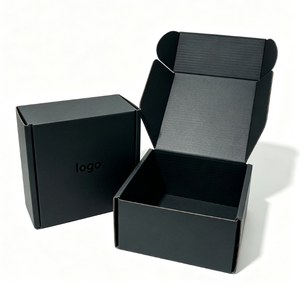 Caja Rectangular Rígida Negra con Logotipo UV Personalizado, Empaque de Regalo de Alta Gama - Product Image 1