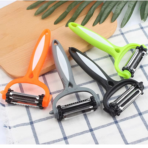 Creative 3-in-1 multifunctional 360-degree rotating potato peeler <b>vegetable</b> chip gadget - Product Image 1