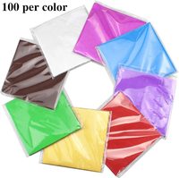 Papier d'aluminium gaufré en gros pour emballage de chocolat, traitement uni pour l'emballage alimentaire et des bonbons de fête