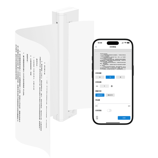 A4 Wireless Thermal Printer, Portable Mobile Thermal Printer for Office Document Retail Receipt OEM ODM in Stock Wholesale