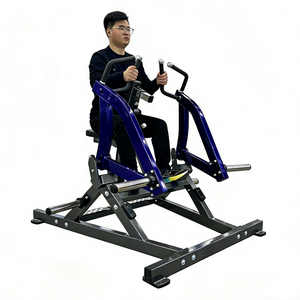 Macchina per il sollevamento pesi isometrico commerciale in acciaio di alta qualità con seduta e caratteristiche di sicurezza per schiena, petto e gambe - Product Image 1