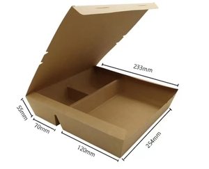 High Quality PET Disposable Rigid Dinner <strong>Boxes</strong> Good Quality Sell <strong>Well</strong> Kraft Paper Packaging for Food Over 10 Years Experience - Product Image 2