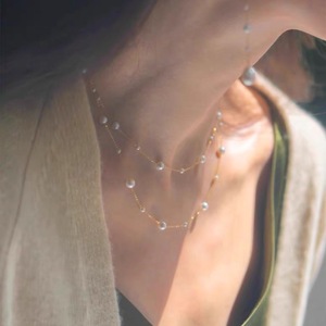 Nouveau collier en perles d'eau douce naturelles avec étoile scintillante ciel étoilé, chaîne de clavicule en argent S925, cadeau pour la meilleure amie - Product Image 4