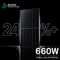Panneau photovoltaïque TOPCon 660W conçu pour une production d'énergie maximale dans les fermes solaires et les projets d'énergie distribuée