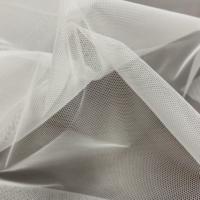 Tissu en tulle blanc diamanté, maille douce scintillante, tissu en tulle à paillettes en nylon pour mariage