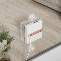 Robot de nettoyage de vitres commercial pour hôtels, forte aspiration, pulvérisation d'eau, télécommande, nettoyeur de vitres électrique automatique