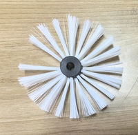 Brosse de nettoyage industrielle en fibres synthétiques de qualité supérieure avec revêtement Picote, personnalisable OEM pour le nettoyage et le pulvérisation des canalisations d'égouts, Diamètre extérieur 50 mm