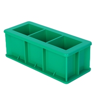 Molde para Bloques de Hormigón de Prueba, Cubo de Plástico Verde de 7.07cm, en Oferta