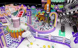 Équipement de terrain de jeu intérieur de conception de château vilain toboggans rotatifs trampolines labyrinthe équipement de jeu amusant pour enfants - Product Image 5