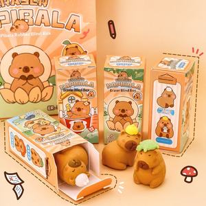 Boîte mystère de gommes à effacer sur le thème des capybaras pour les enfants d'école primaire, design 3D mignon, matériau ABS, pour les enfants de 7 à 12 ans, cadeau - Product Image 1