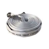 Selang Pemadam Kebakaran XingLong 1 1/2" X 30M Berlapis PVC Tekanan Tinggi dengan Kopling Aluminium 220PSI, Aksesoris Peralatan Pemadam Kebakaran