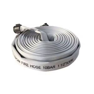 Tuyau d'incendie en PVC de 1 1/2 po x 30 m avec raccord en aluminium 220 PSI, accessoire d'équipement de lutte contre l'incendie - Product Image 1