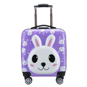 カスタムロゴ3Dカラフル漫画バニースポーツスタイル学生荷物3Dカラフル搭乗ケース学生をテーマにしたデザイン - Product Image 6