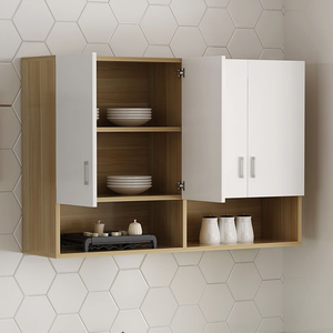 Estantes de placa para cocina, armario colgante de pared de madera maciza, moderno, MDF clásico, 3 años, CN;GUA Toffee Alder - Product Image 2