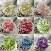 Hortensias artificiels en gros, toucher réel, en latex, fausses fleurs à grandes têtes et tiges, en vrac, pour la décoration intérieure, résistants à la décoloration