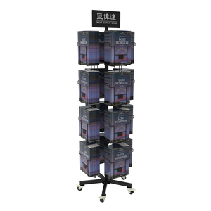 Espositore Girevole in Metallo Resistente <span class=keywords><strong>per</strong></span> Libri, Scaffale Promozionale Multistrato con Ruote <span class=keywords><strong>per</strong></span> <span class=keywords><strong>Librerie</strong></span> e Negozi al Dettaglio - Product Image 6