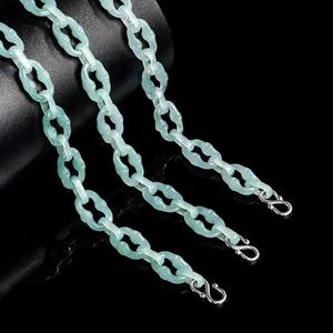 กำไลหยกแท้ธรรมชาติแบบ Cuban Chain สไตล์ฮิปฮอป  เทรนด์แฟชั่น  กำไลหยกถักเชือก  ขายส่ง C180 - Product Image 2
