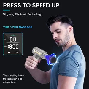 4 Head Quick Rechargeable Portable Handheld Pistolet De Massage Electric Body Massager Massage Gun