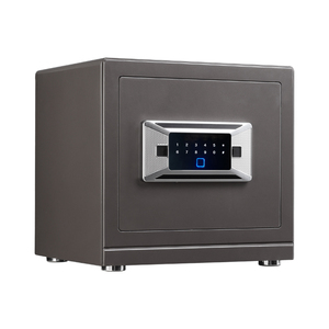 2025 New Designed Internal Full Fiber Leather Covered Small Size Home Use Digital Fingerprint Combination <b>Lock</b> <b>Safe</b> <b>Box</b> - Product Image 1