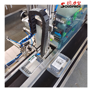 Étiqueteuse d'autocollant plat d'impression en ligne automatique de Solidpack pour le produit de sac de bouteille - Product Image 4