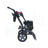 BISON (Китай) BS-180D RED Новая портативная бензиновая мойка высокого давления с двигателем 6.5 л.с. для автомойки и оптических работ