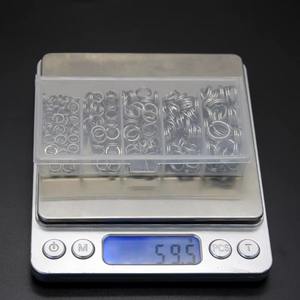 Appâts pour poissons Leeches, 200 pièces, anneaux fendus en acier inoxydable pour eau salée, 5 mm-9 mm, appâts pour suceurs de sang, kit d'accessoires de pêche - Product Image 5